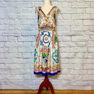 Anthropologie Collette Dinnigan Acionna Silk Midi Dress